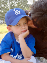 Baseball Boy Being Kissed by Charles Van Deursen Baseball Boy Being Kissed by Charles Van Deursen
