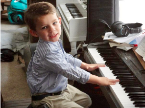 Boy Playing the Piano1 by Charles Van Deursen Boy Playing the Piano1 by Charles Van Deursen
