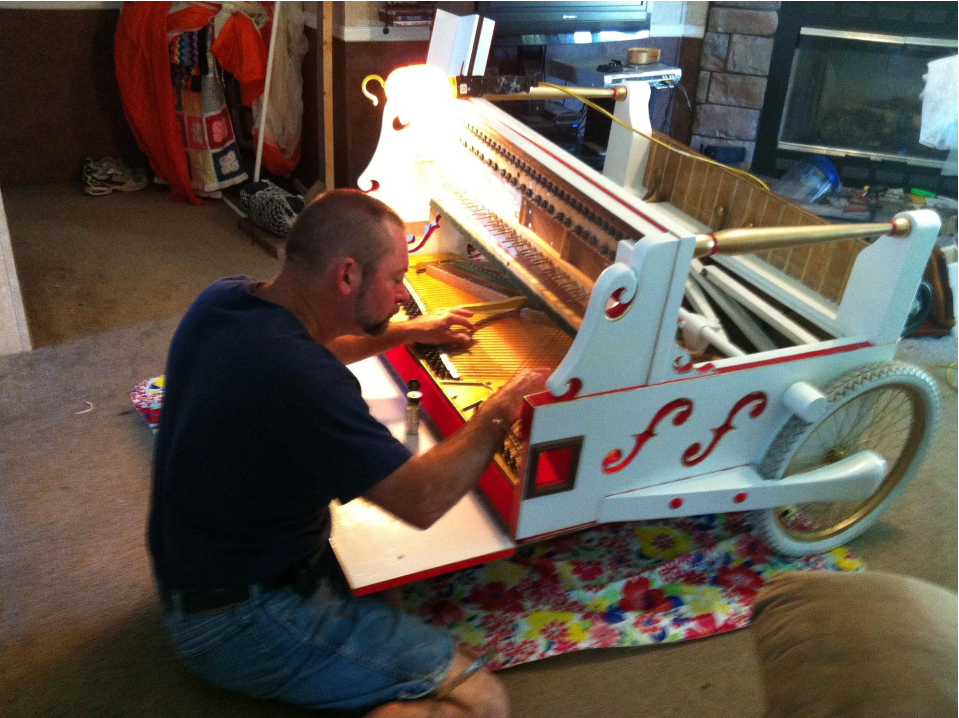 "Working on the Interior of the Triano 2" by Charles Van Deursen "Working on the Interior of the Triano 2" by Charles Van Deursen